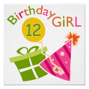 birthday 12 years old girl